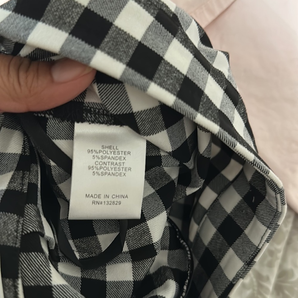 Lovers + Friends High Waisted Plaid Skinny Pants - Picture 5 of 5
